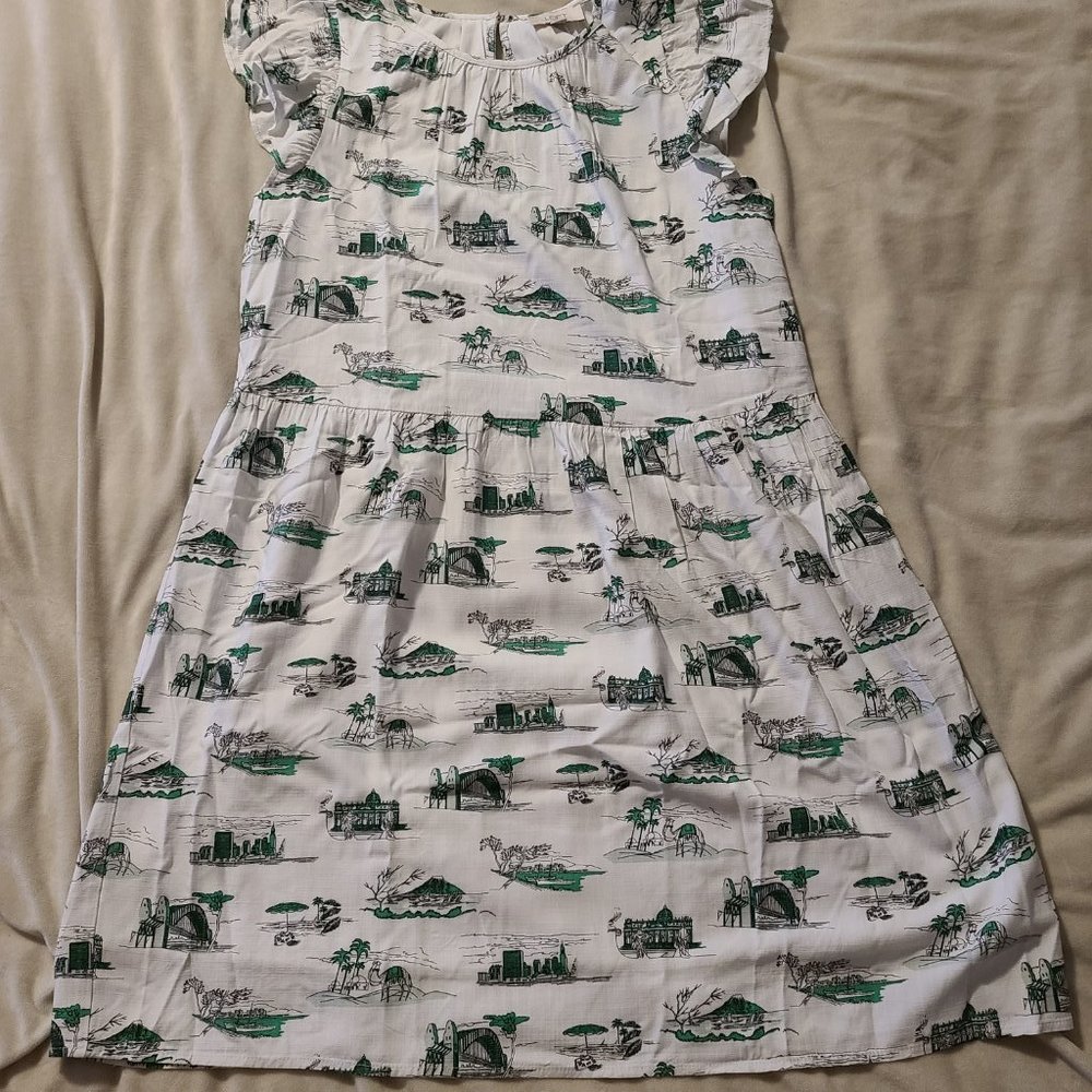 LOFT Outlet Sleeveless Cityscape Dress - Small